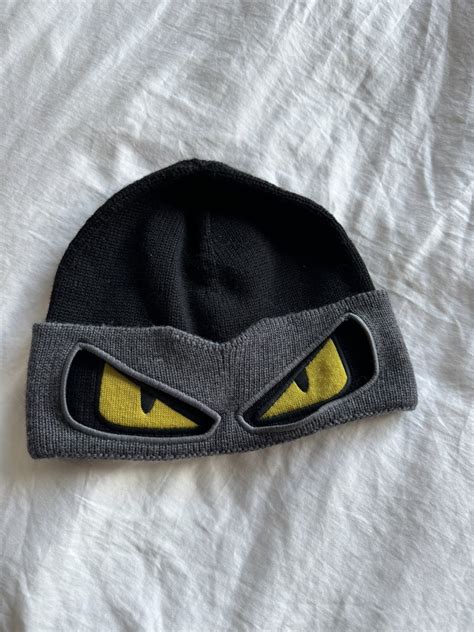 fendi monster eye beanie|fendi monogram beanie.